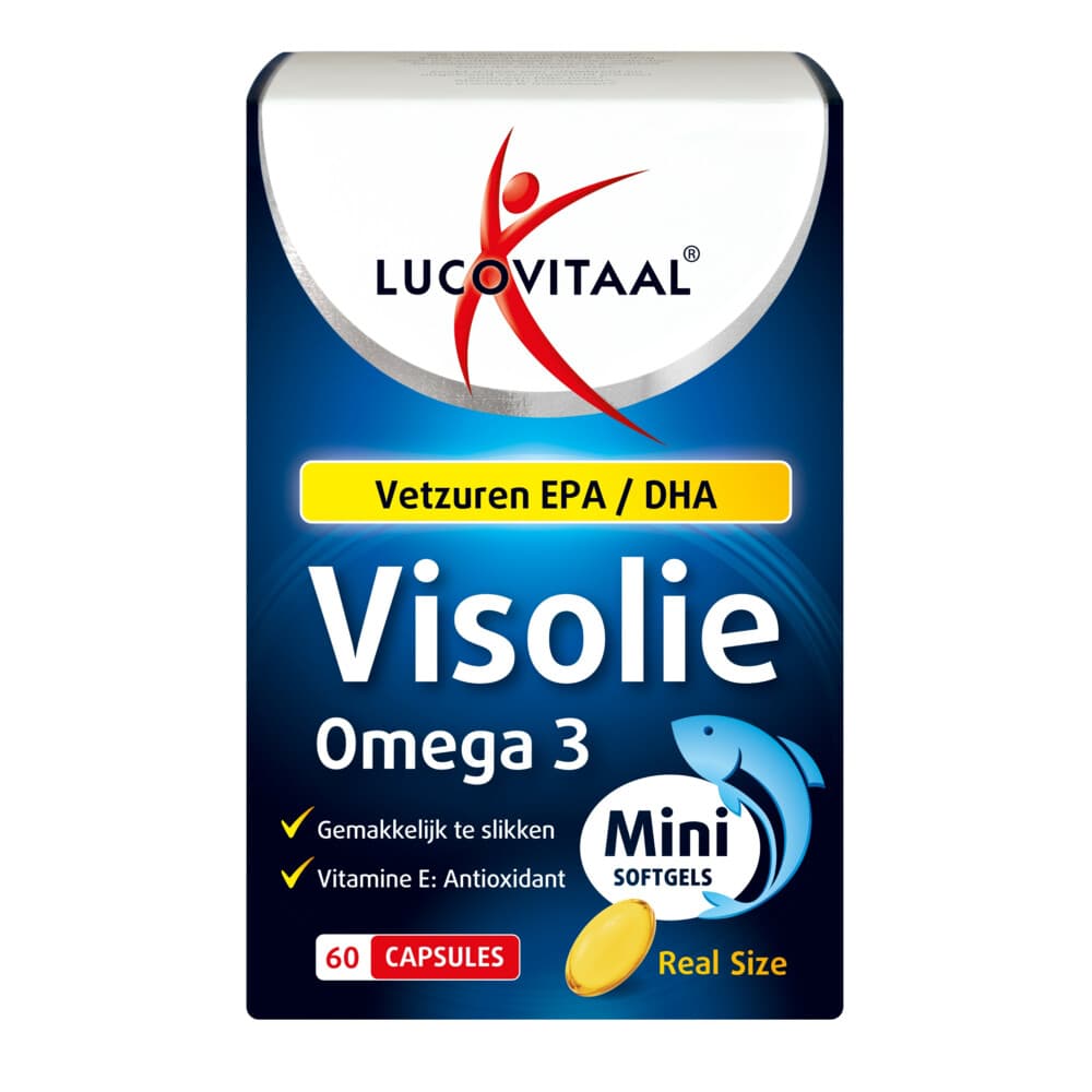 2+2 gratis: Lucovitaal Visolie Omega 3 mini softgels 60 softgels