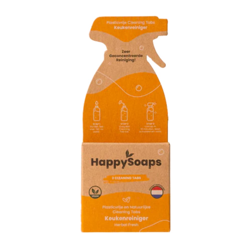 HappySoaps Cleaning Tabs Keukenreiniger Herba Fresh 24 gr