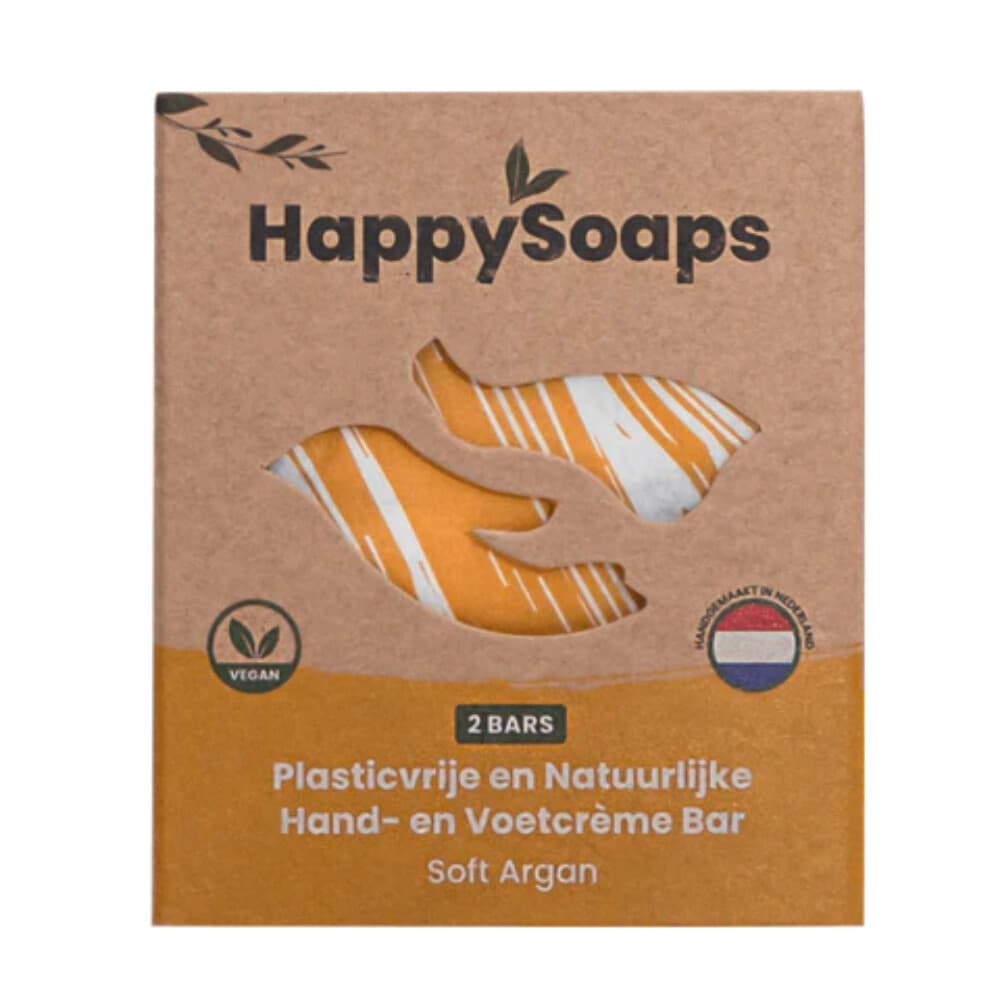 HappySoaps Hand- en Voetcrème Bar Soft Argan 40 gr