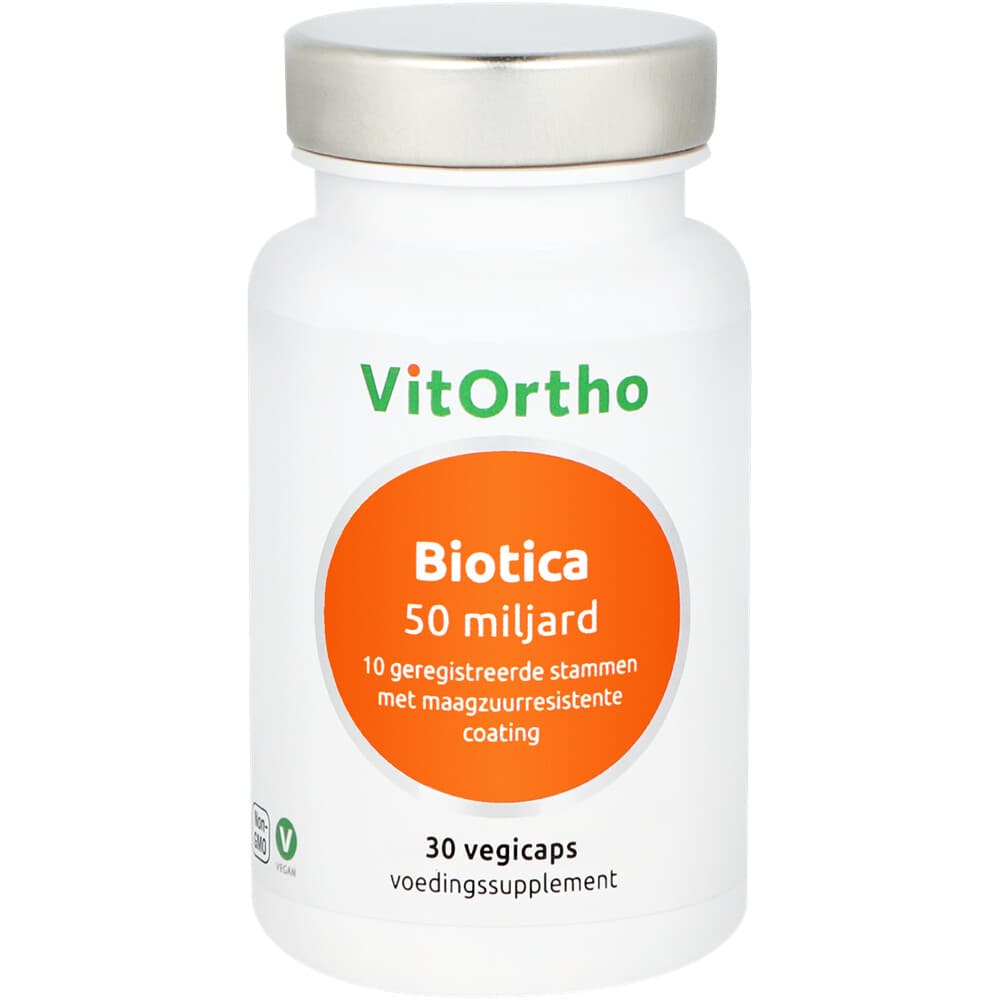 Gratis Verzending: Vitortho Biotica 50 Miljard 30 capsules