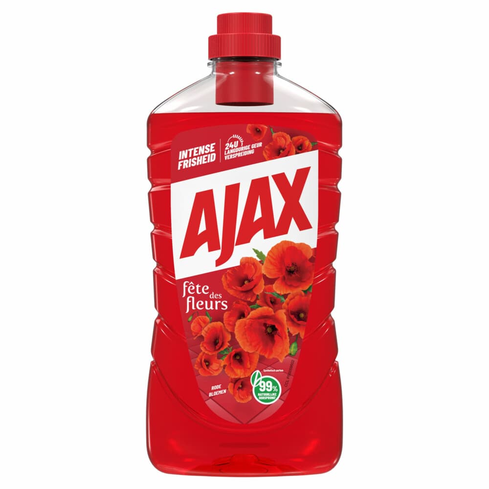 Ajax Allesreiniger Fete de Fleur Rode bloemen 1 liter