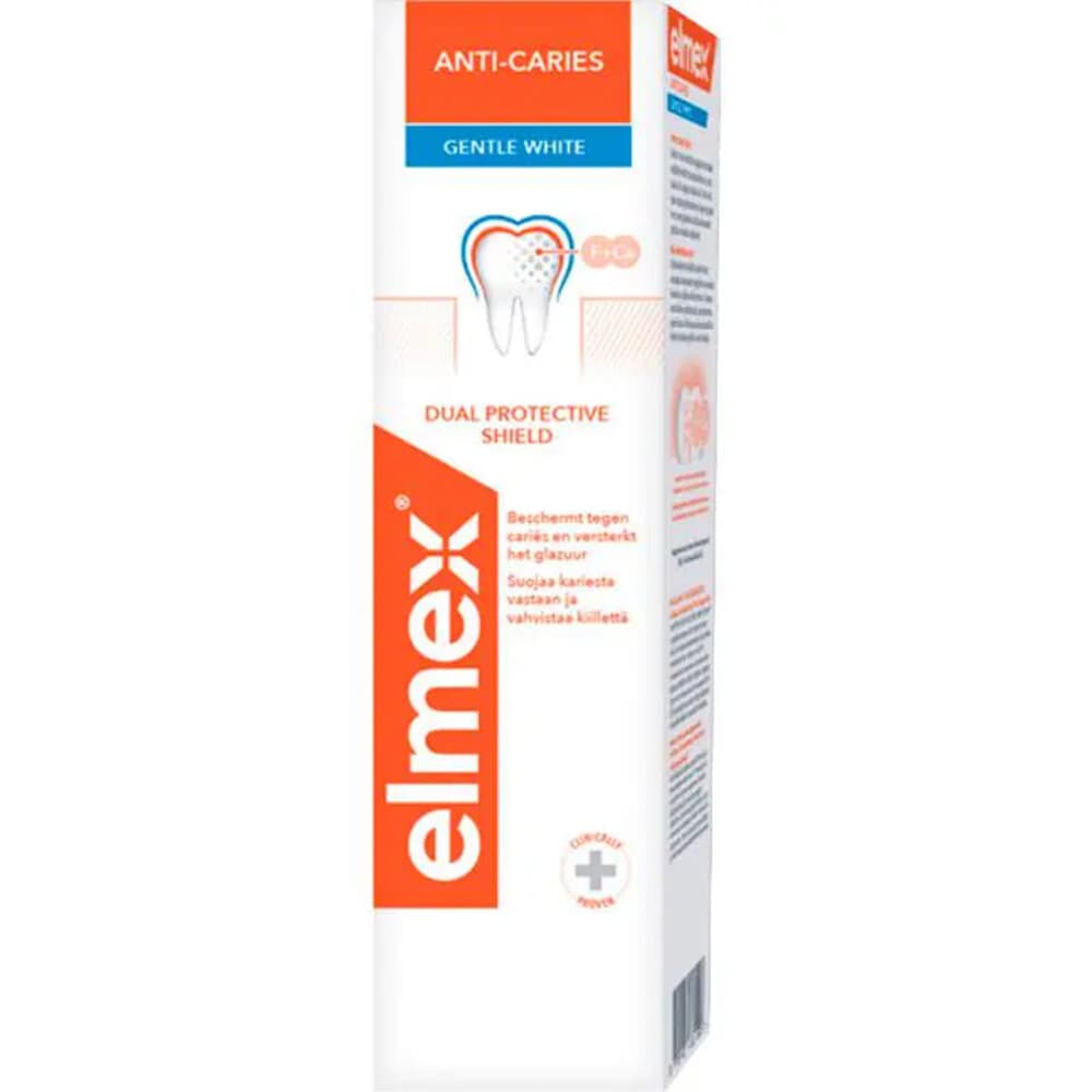 3+2 gratis: Elmex Tandpasta Anti-Cariës Gentle White 75 ml