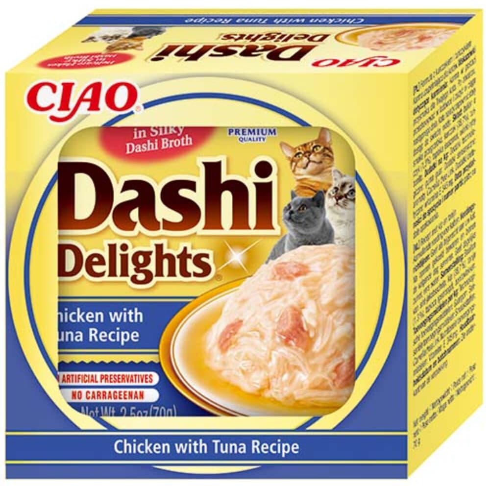 Ciao Dashi Delights Kattenvoer Nat Chicken&Tuna 70 gr