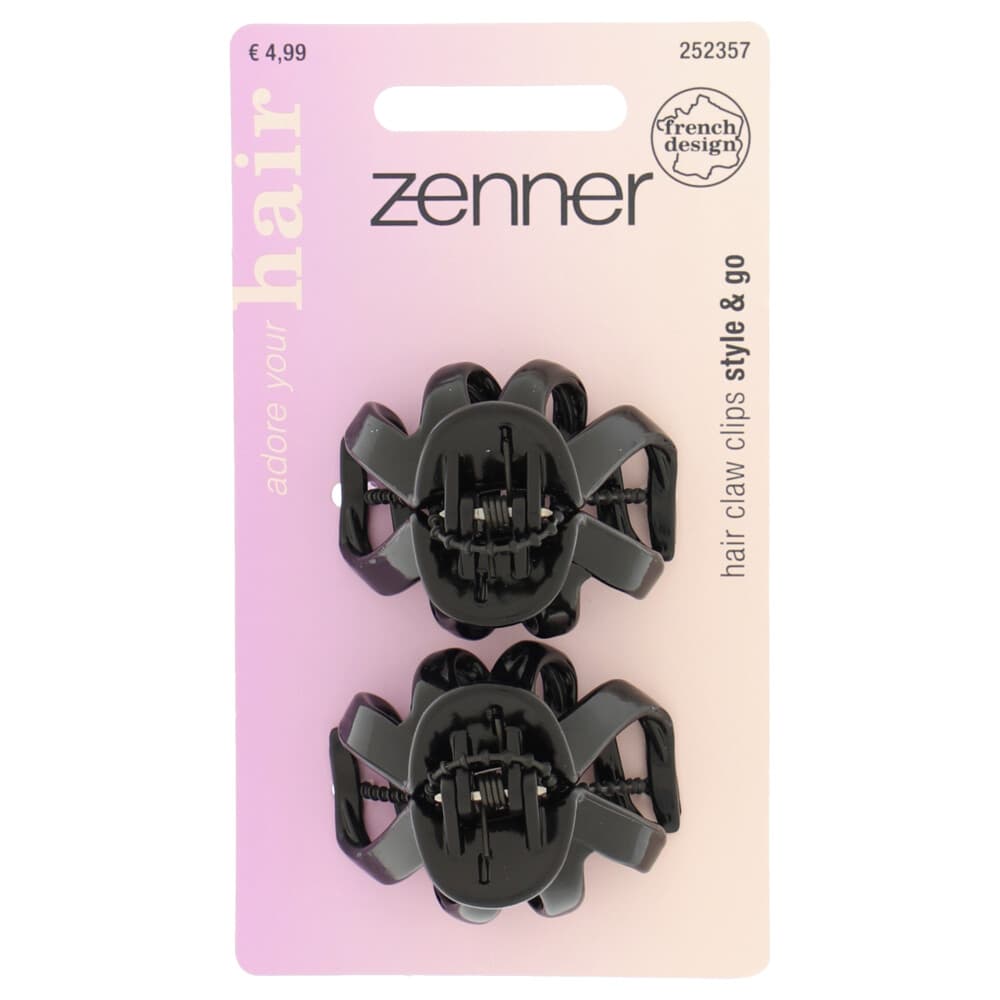 Zenner Sierklem Designed in France Zwart 2 stuks