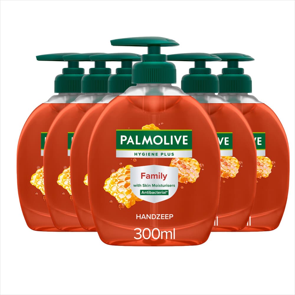 6x Palmolive Handzeep Hygiëne Plus Family 300 ml
