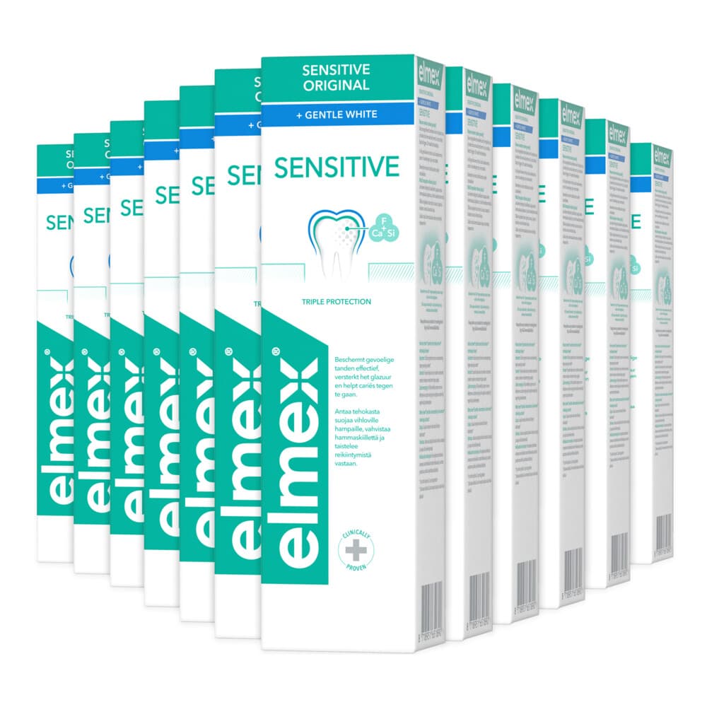 12x Elmex Tandpasta Sensitive Gentle White 75 ml