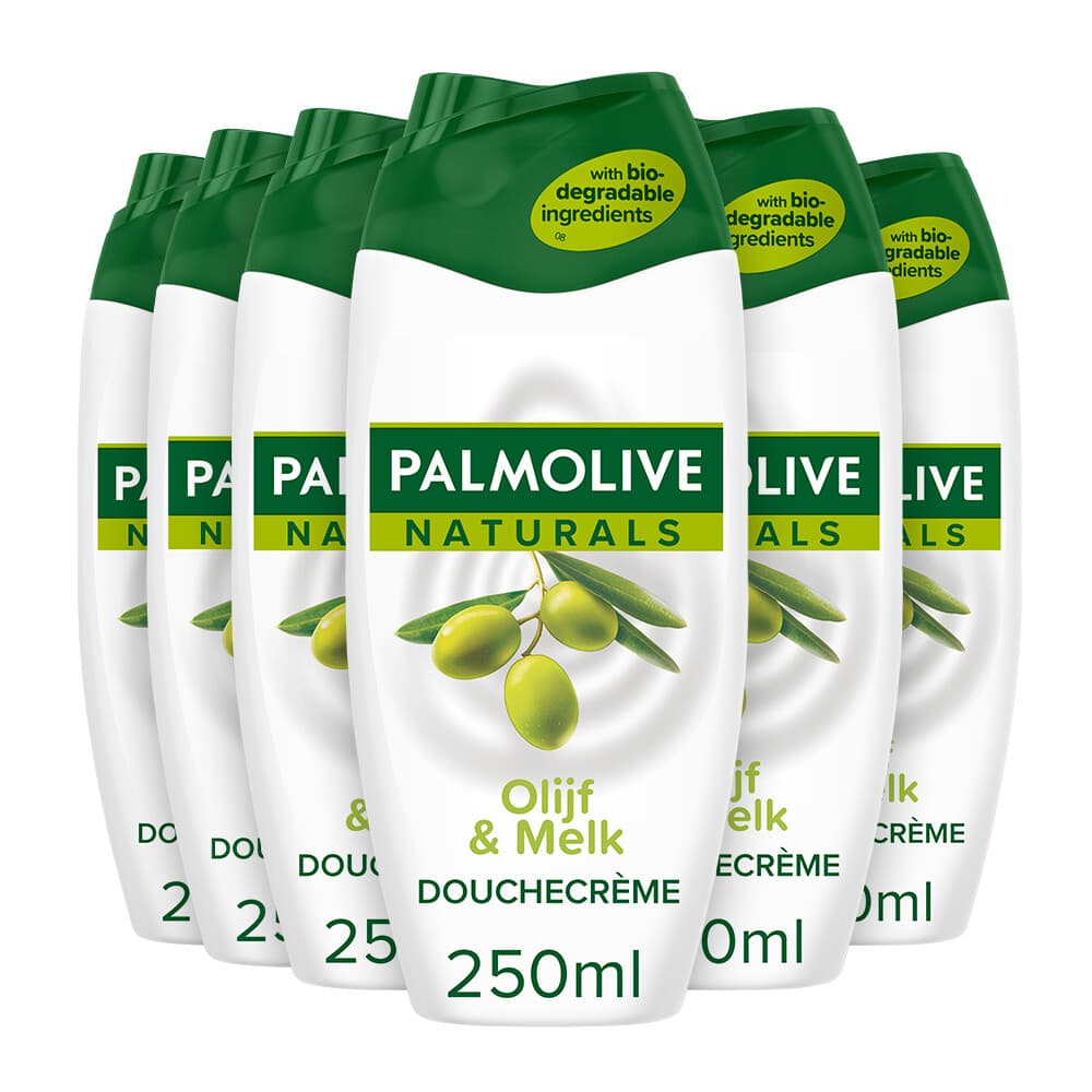 6x Palmolive Douchecreme Naturals Olijf&Melk 250 ml