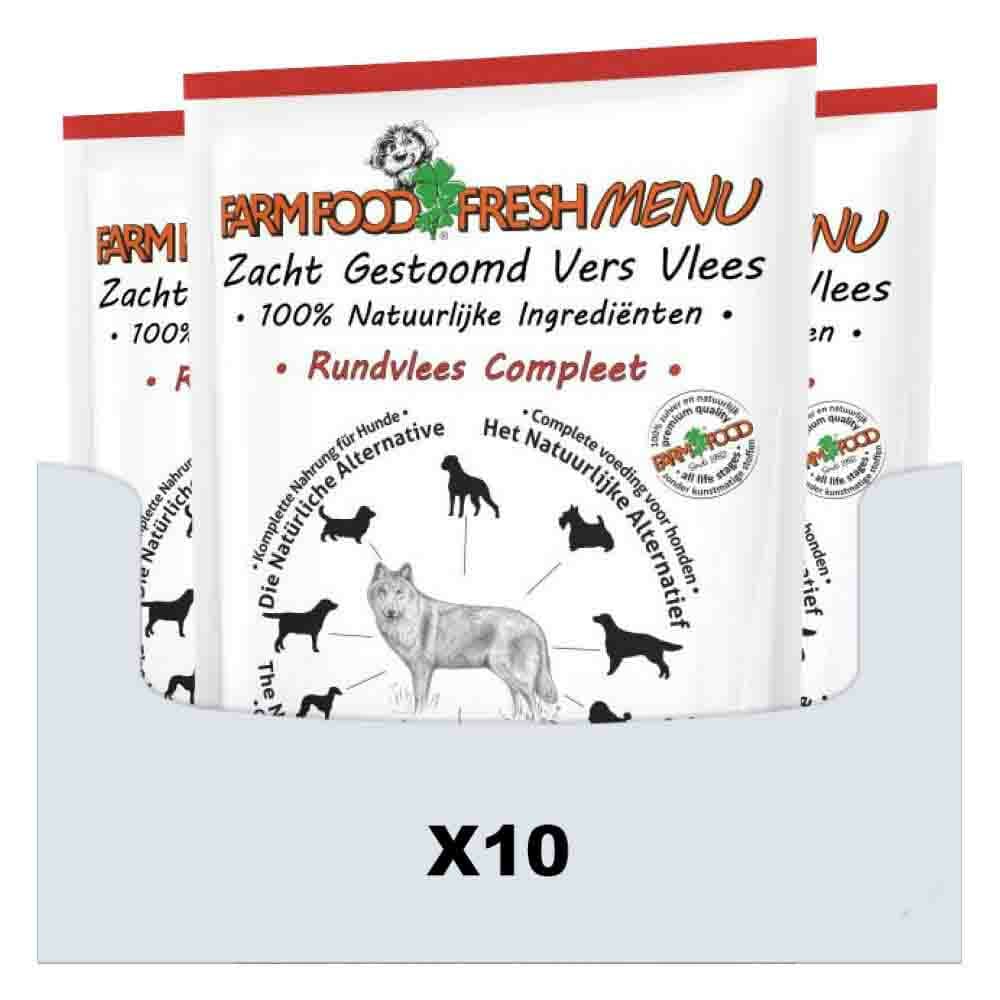 10x Farm Food Fresh Menu Rundvlees 300 gr
