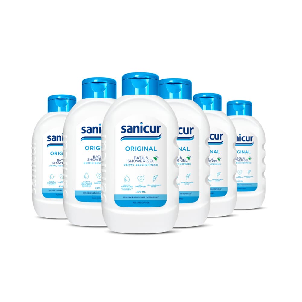 6x Sanicur Bath&Showergel Original 300 ml