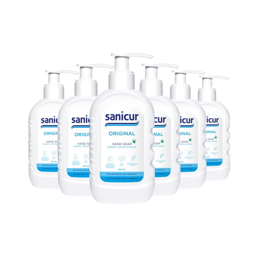 6x Sanicur Handzeep Original 300 ml