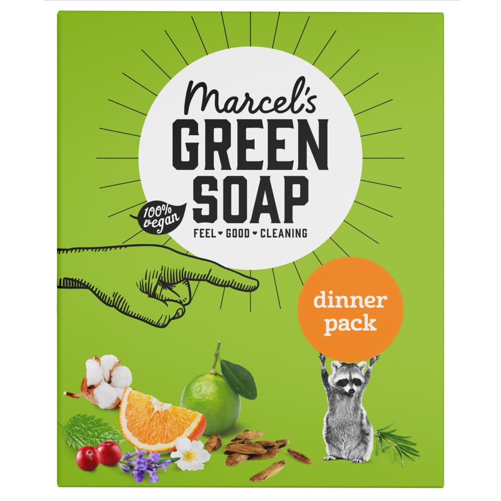 Marcel's Green Soap Dinner pack 6 x 1 stuk