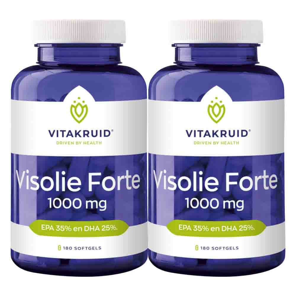 Gratis Verzending: 2x Vitakruid Visolie Forte 180 softgels
