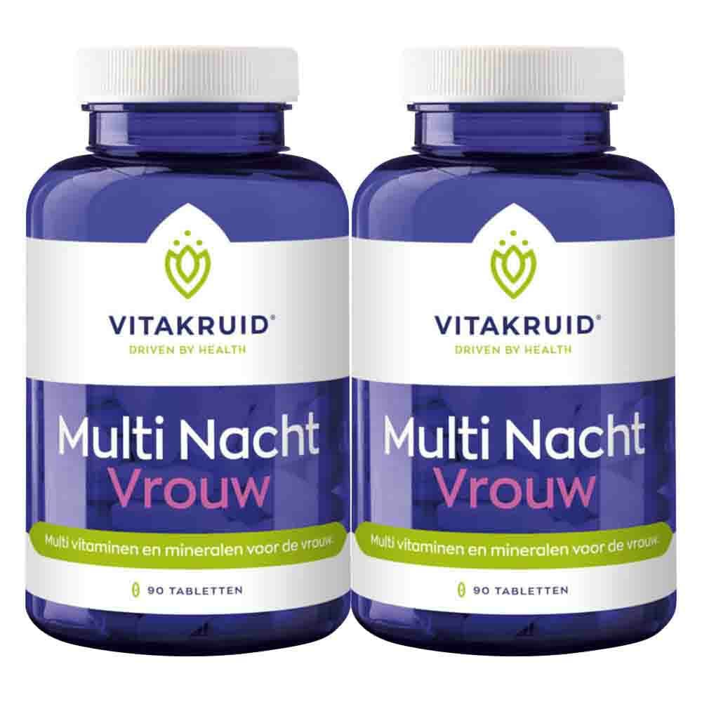 Gratis Verzending: 2x Vitakruid Multi Nacht Vrouw 90 tabletten