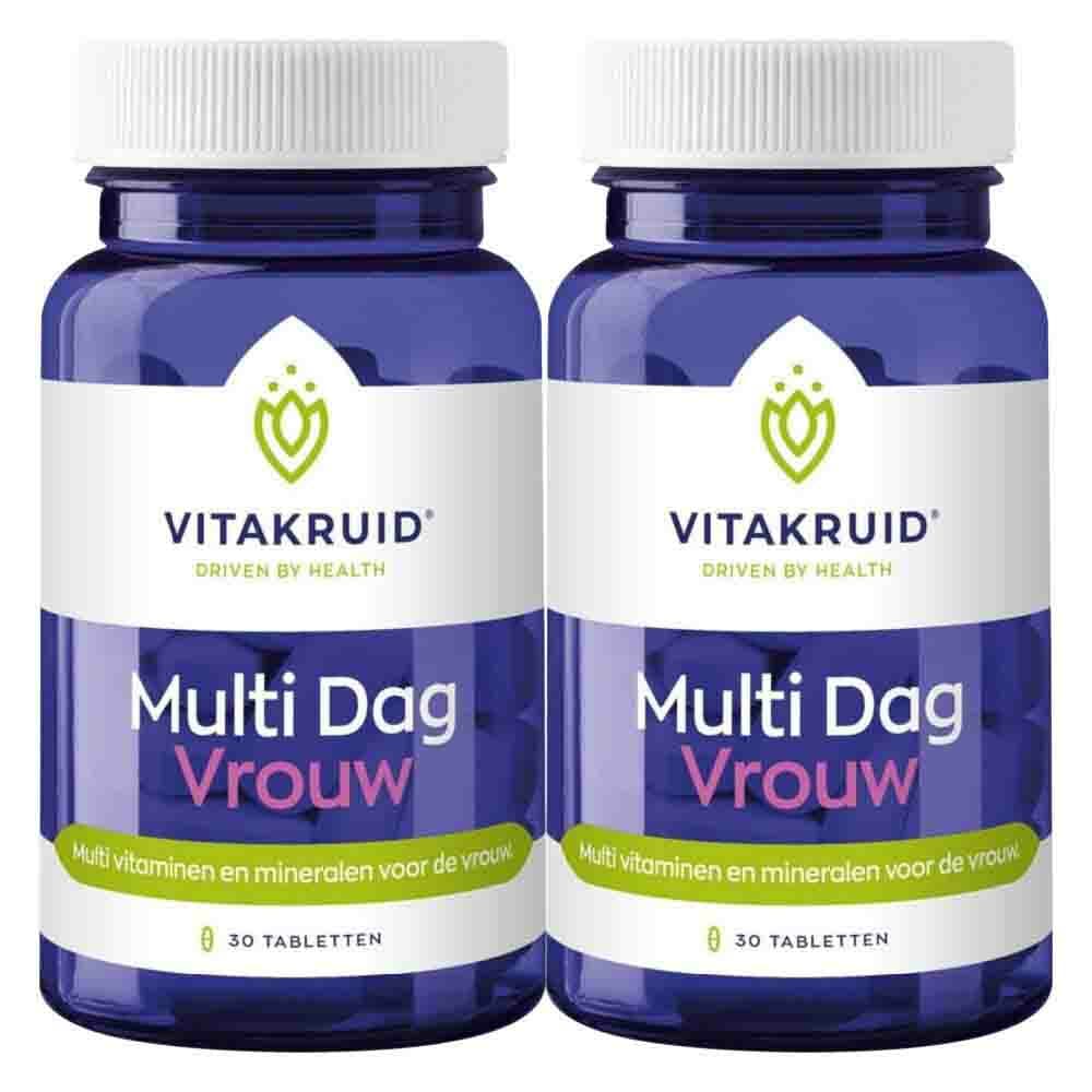 Gratis Verzending: 2x Vitakruid Multi Dag Vrouw 30 tabletten