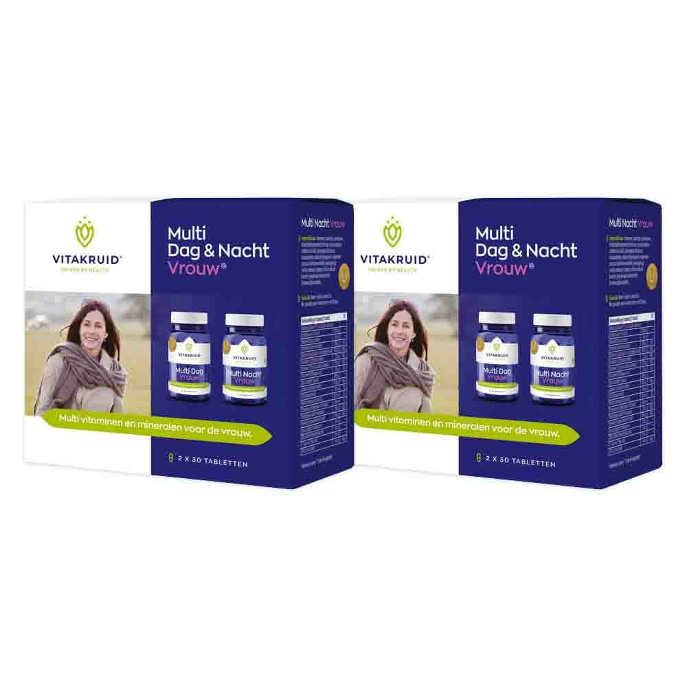 Gratis Verzending: 2x Vitakruid Multi Dag Nacht Vrouw 60 tabletten