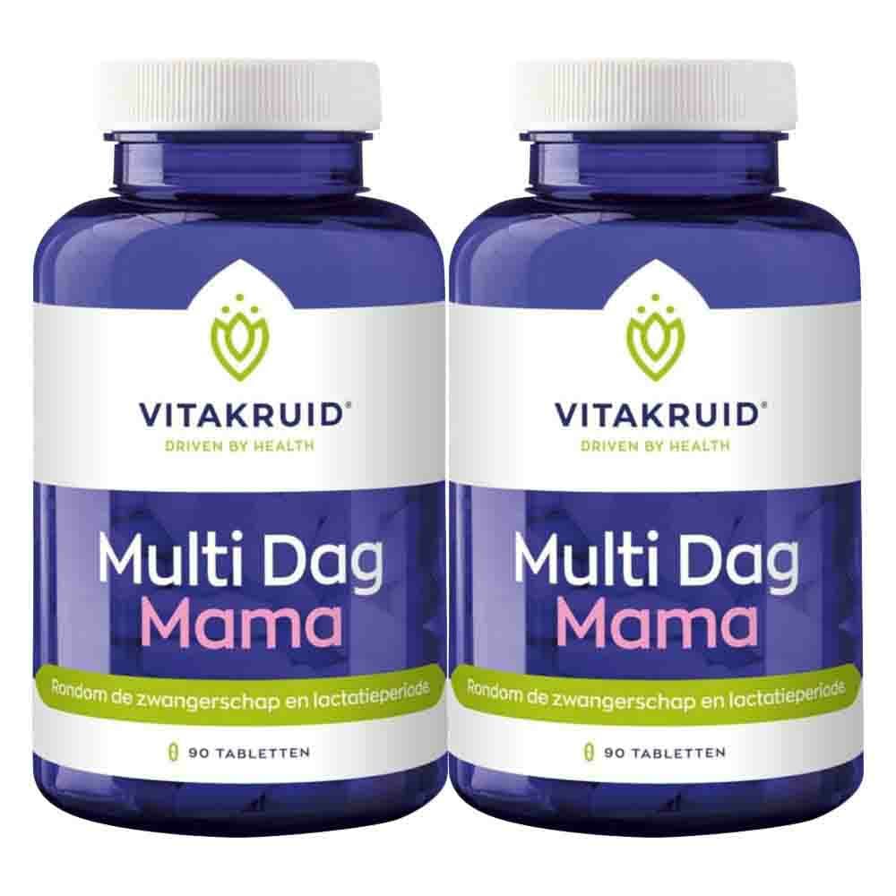 Gratis Verzending: 2x Vitakruid Multi Dag Mama 90 tabletten