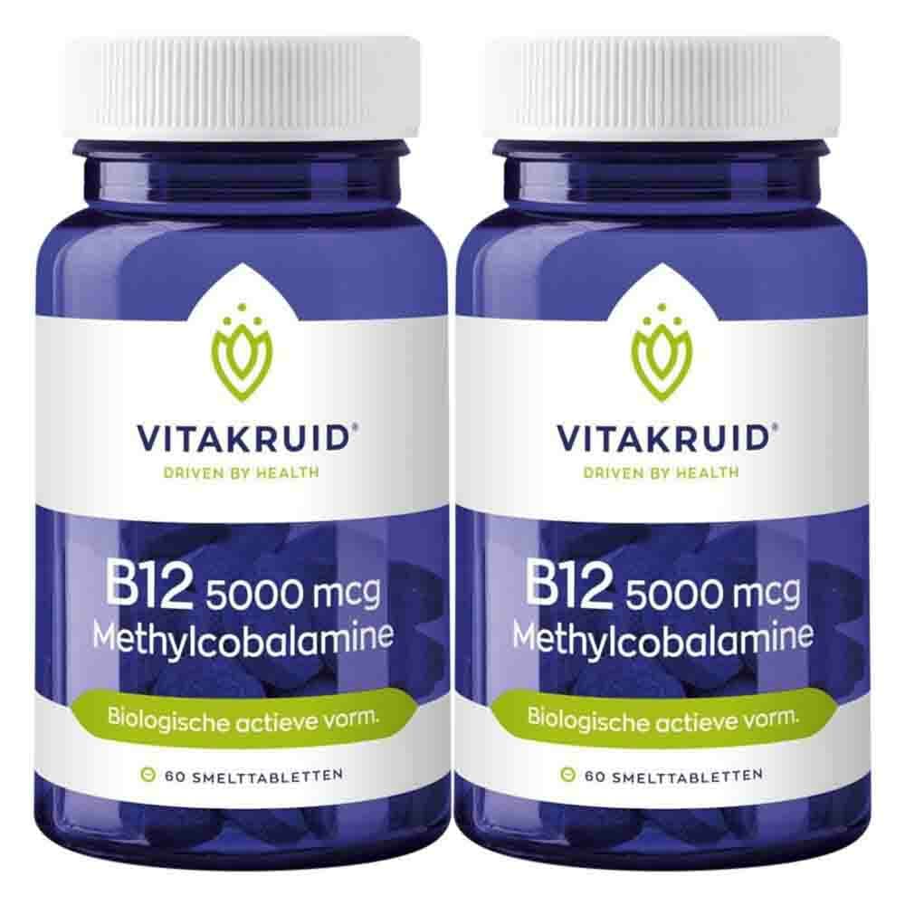 Gratis Verzending: 2x Vitakruid B12 Methylco 5000 Mcg 60 tabletten