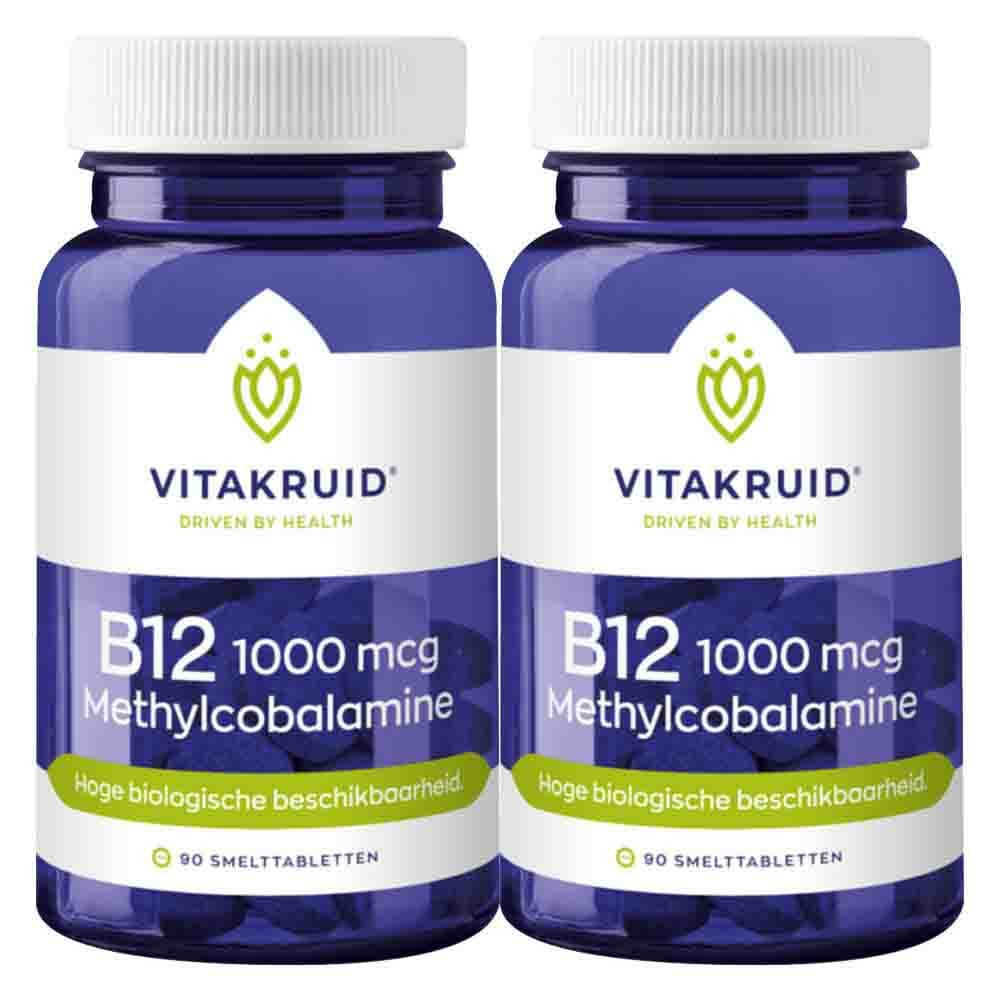Gratis Verzending: 2x Vitakruid B12 Methylco 1000 Mcg 90 tabletten