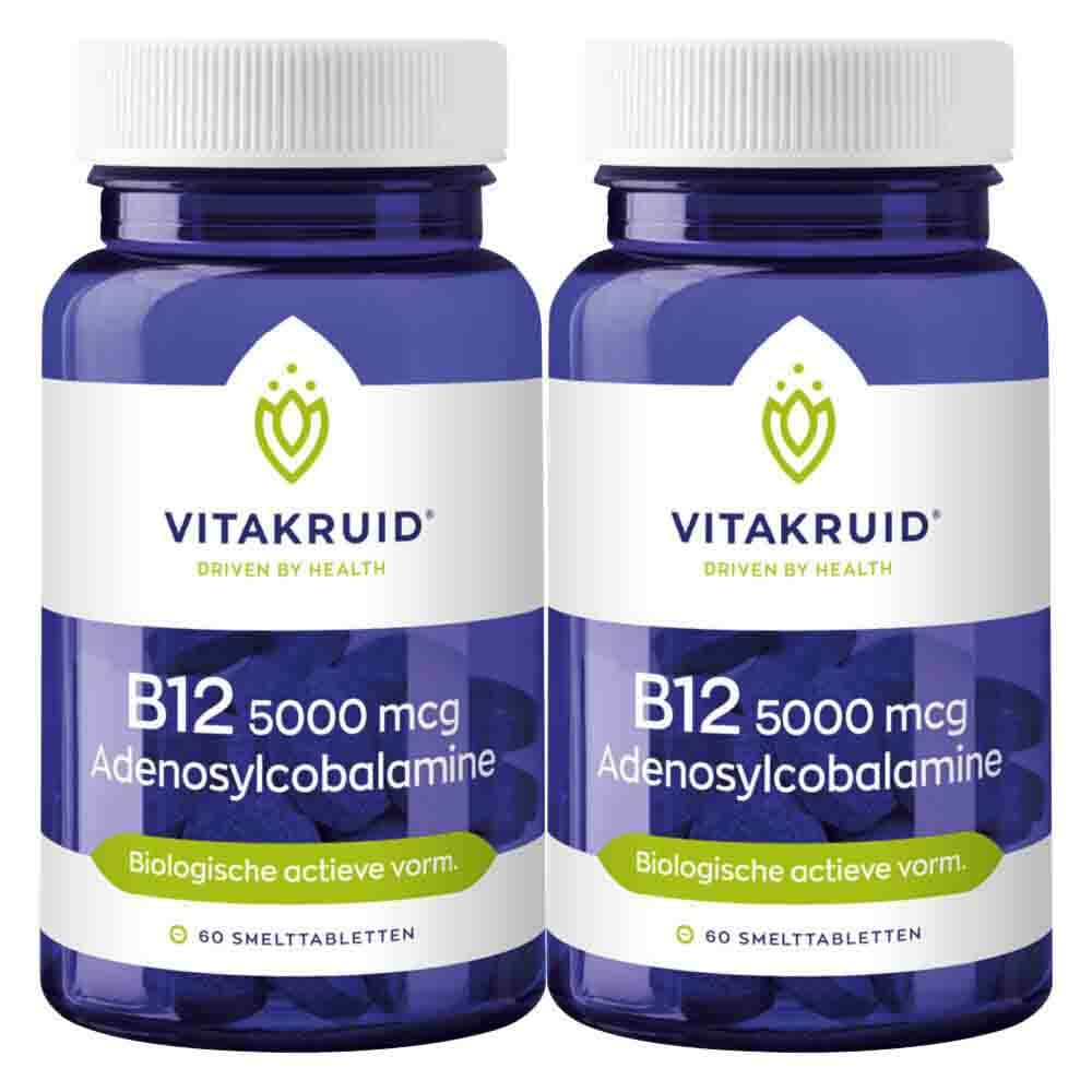 Gratis Verzending: 2x Vitakruid B12 Adenosyl 5000 Mcg 60 tabletten
