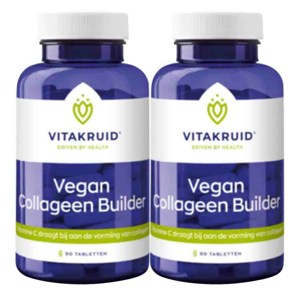 Gratis Verzending: 2x Vitakruid Collageen Booster Vegan 90 tabletten