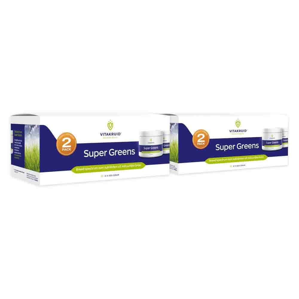 Gratis Verzending: 2x Vitakruid Super Greens 2-Pack 2 x 220 gr