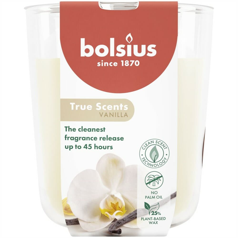 3+1 gratis: Bolsius Geurkaars True Scents Vanilla