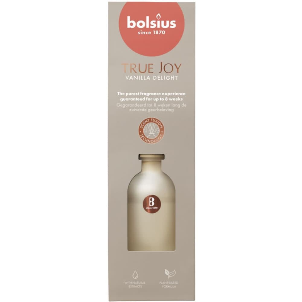 3+1 gratis: Bolsius Geurstokjes True Joy Vanilla Delight