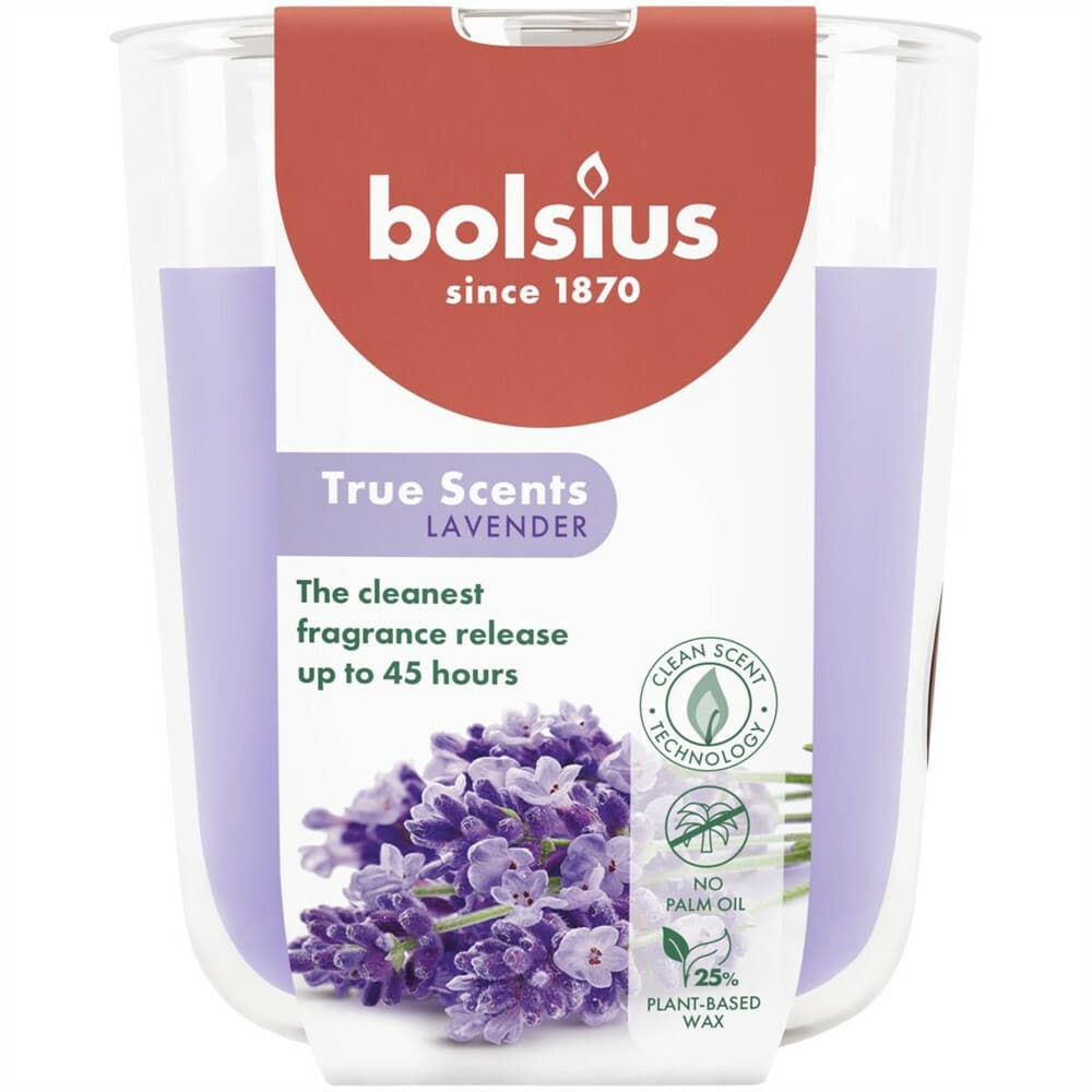 3+1 gratis: Bolsius Geurkaars True Scents Lavender