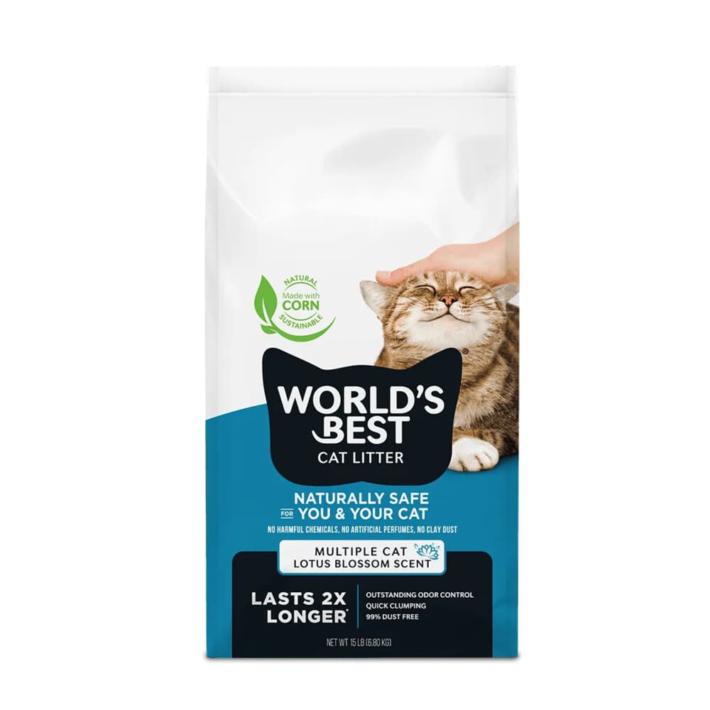 World's Best Cat Litter Kattenbakvulling Multiple Cat Lotus Blossom Scented 6,8 kg