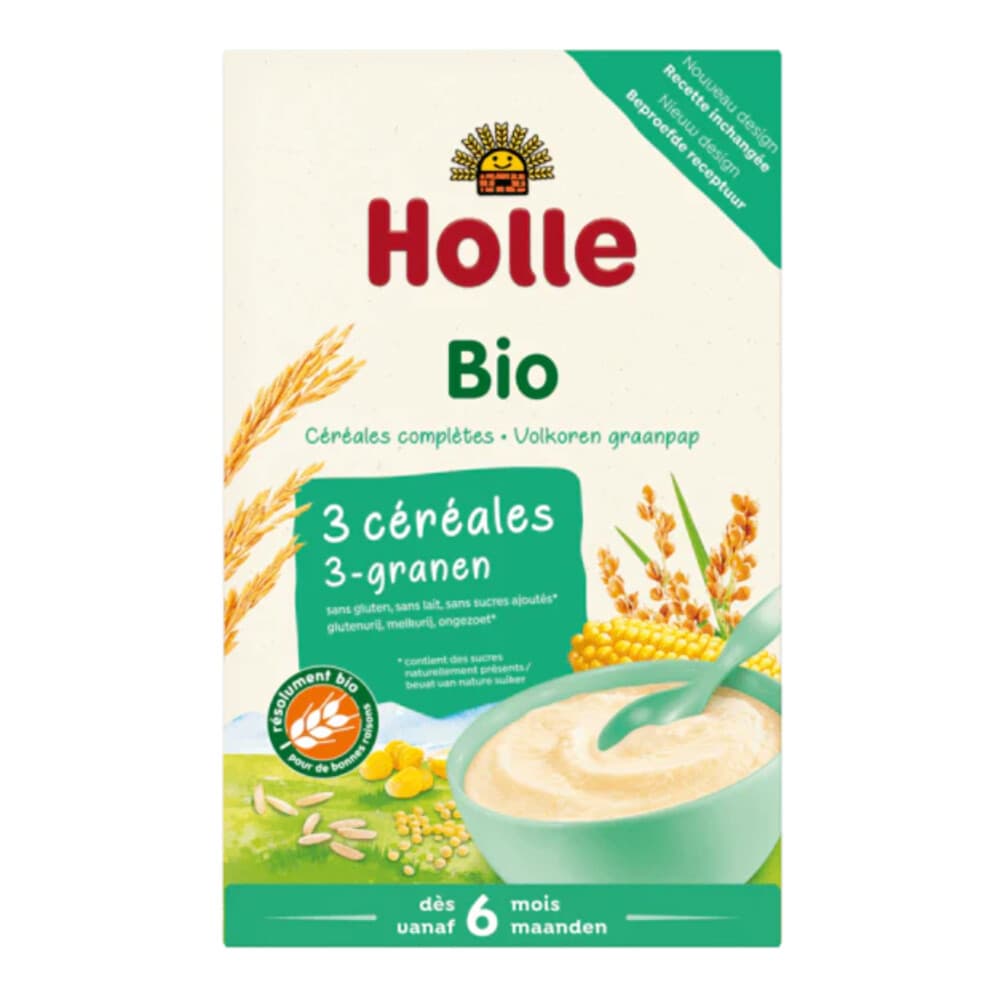 Holle Bio Volkoren Graanpap 3 -Granen 250 gr