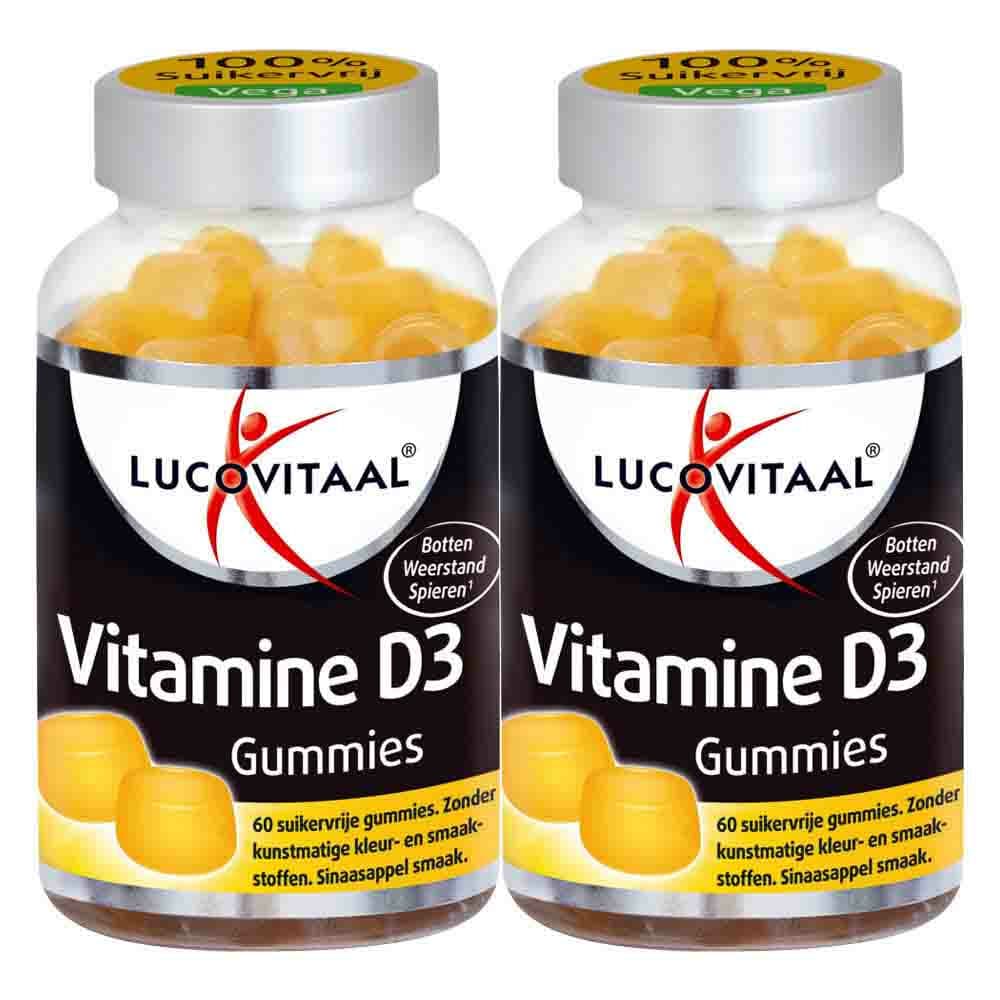 Gratis Verzending: 2x Lucovitaal Gummies Vitamine D3 60 gummies