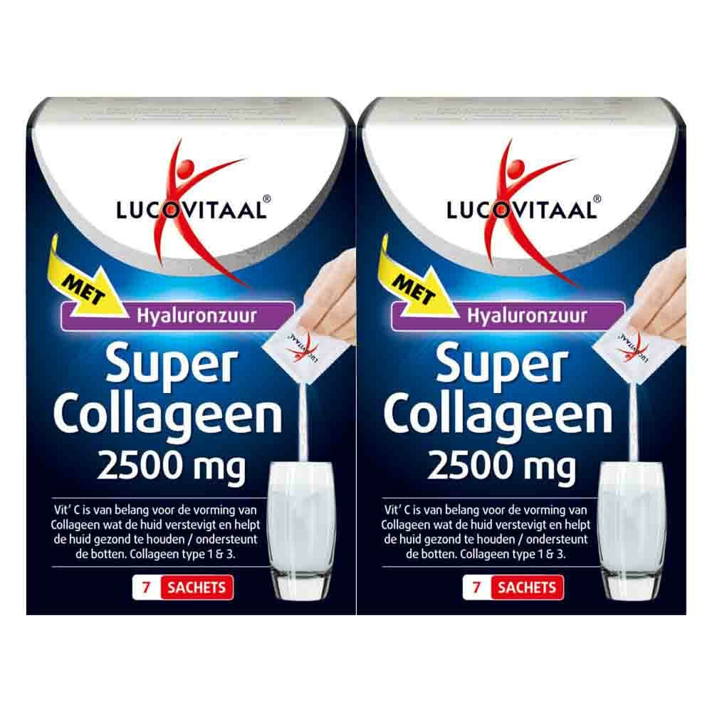 Gratis Verzending: 2x Lucovitaal Super Collageen Sachets 2000 mg 7 sachets