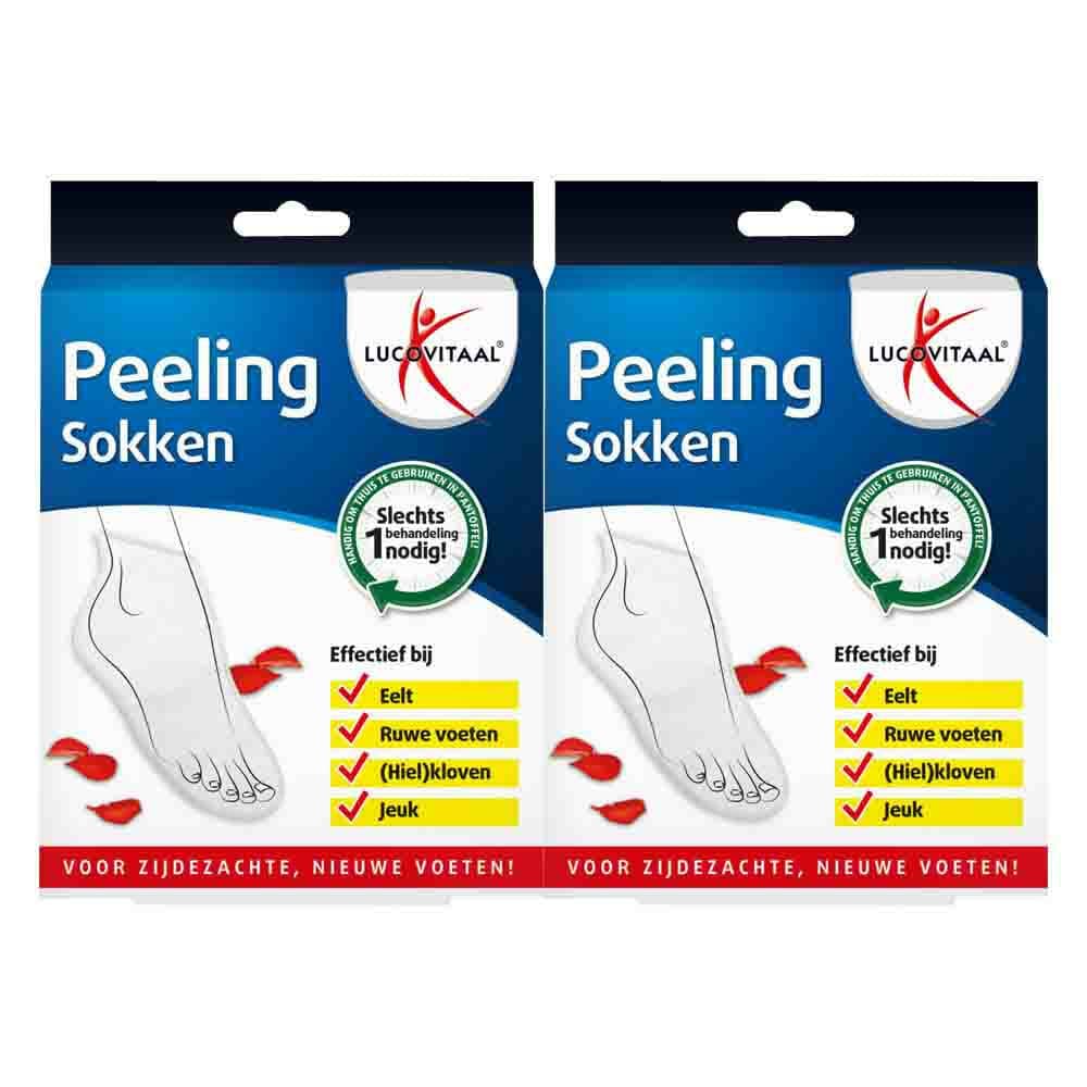 2x Lucovitaal Peeling Sokken 1 paar