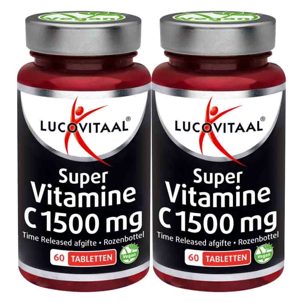 Gratis Verzending: 2x Lucovitaal Super Vitamine C1500 Time Released 60 tabletten