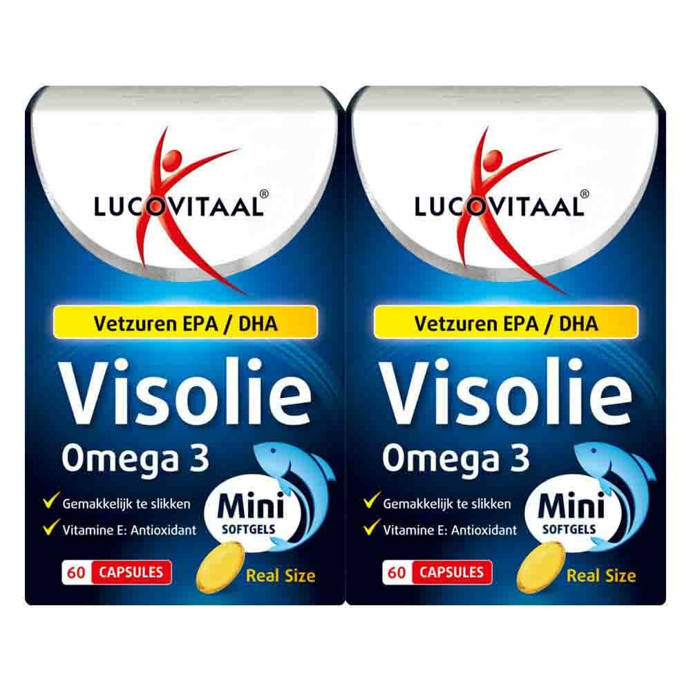 Gratis Verzending: 2x Lucovitaal Visolie Omega 3 mini softgels 60 softgels