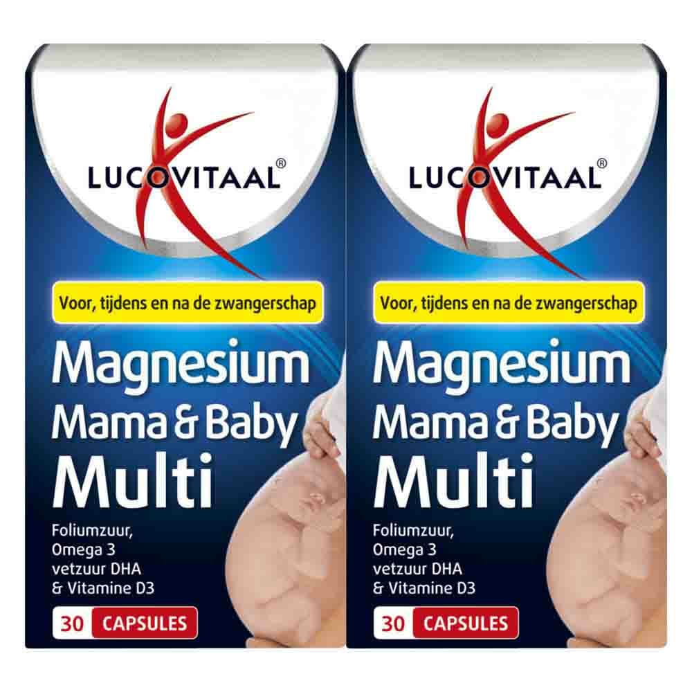 Gratis Verzending: 2x Lucovitaal Magnesium Mama&Baby Multi 30 capsules
