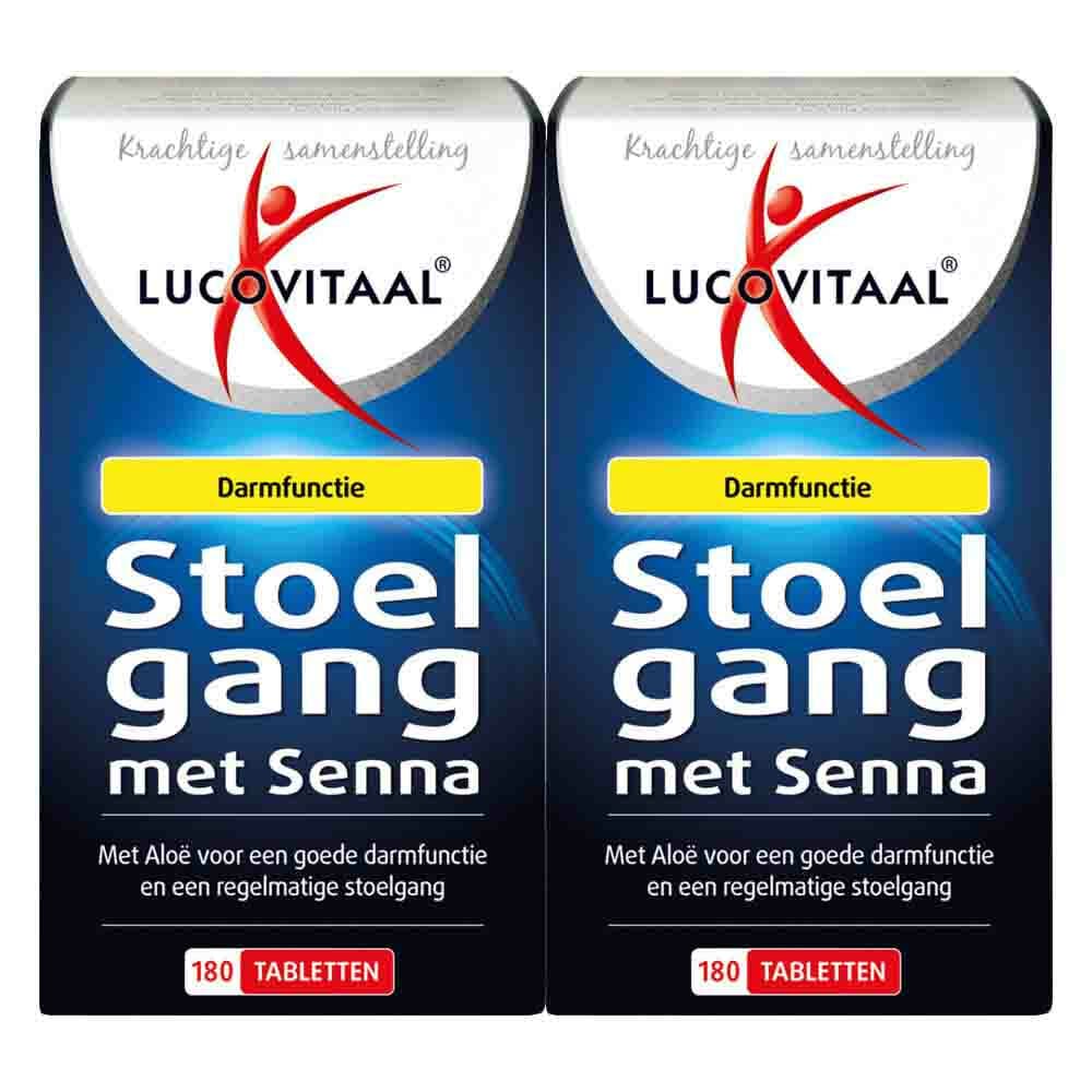 Gratis Verzending: 2x Lucovitaal Stoelgang met Senna 180 tabletten