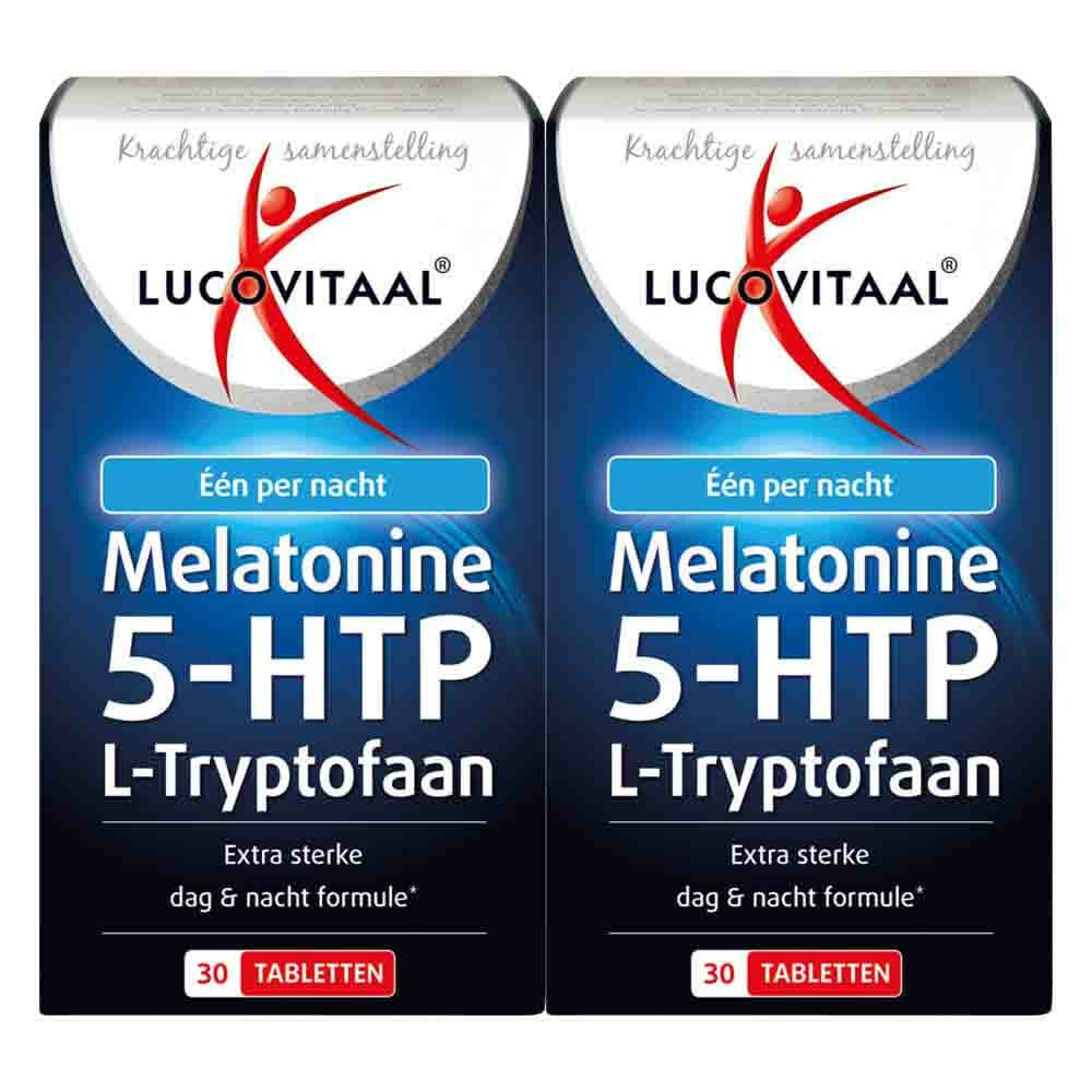Gratis Verzending: 2x Lucovitaal Melatonine 5-HTP L-Tryptofaan 30 tabletten