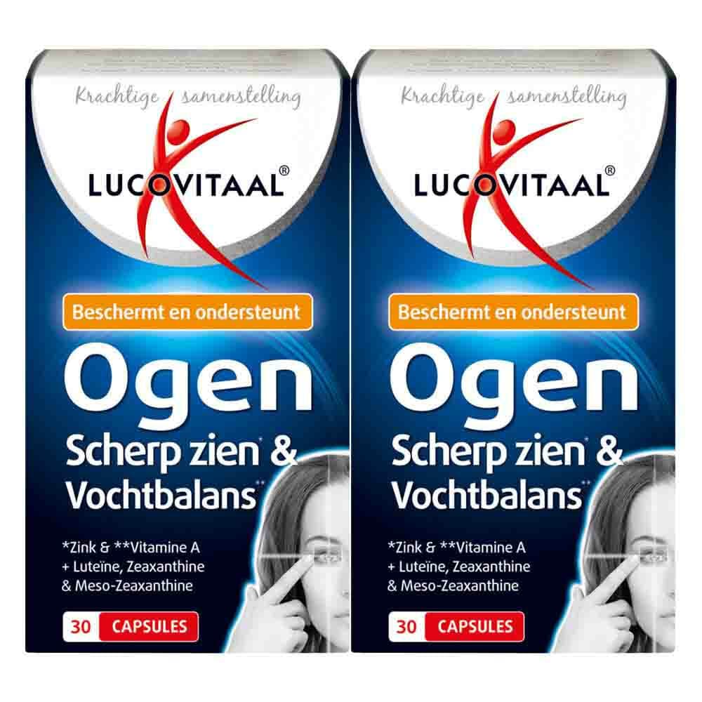 Gratis Verzending: 2x Lucovitaal Ogen Scherp Zien en Vochtbalans 30 capsules