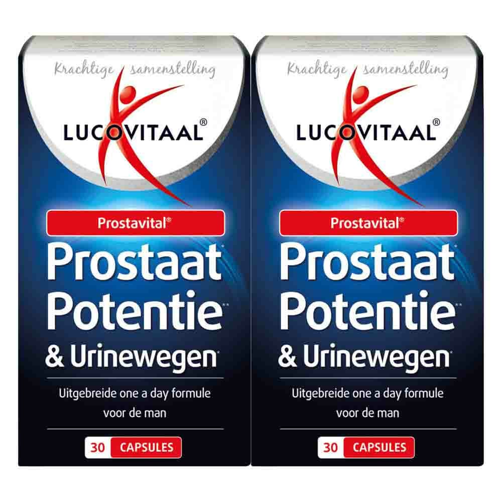 Gratis Verzending: 2x Lucovitaal Prostavital Prostaat Potentie en Urinewegen 30 capsules