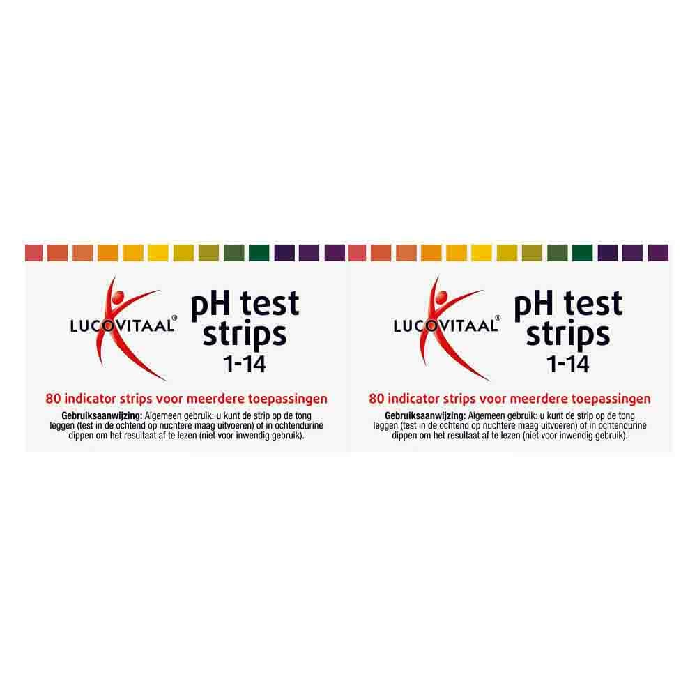 2x Lucovitaal Zuur Base Ph Strips 80 stuks