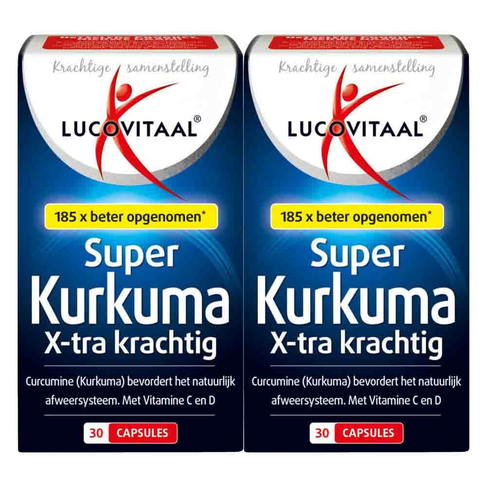 Gratis Verzending: 2x Lucovitaal Super Kurkuma X-tra Krachtig 30 capsules
