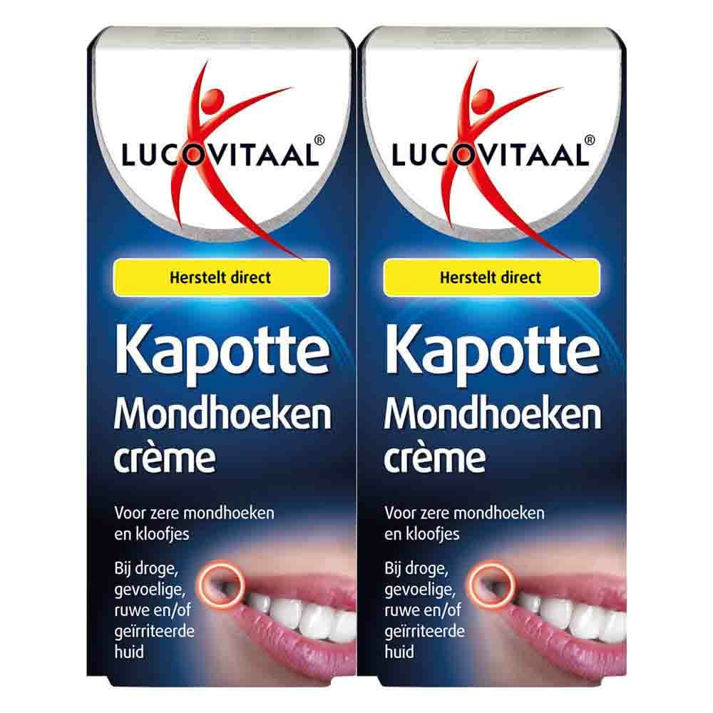 2x Lucovitaal Kapotte Mondhoeken Creme 15 ml