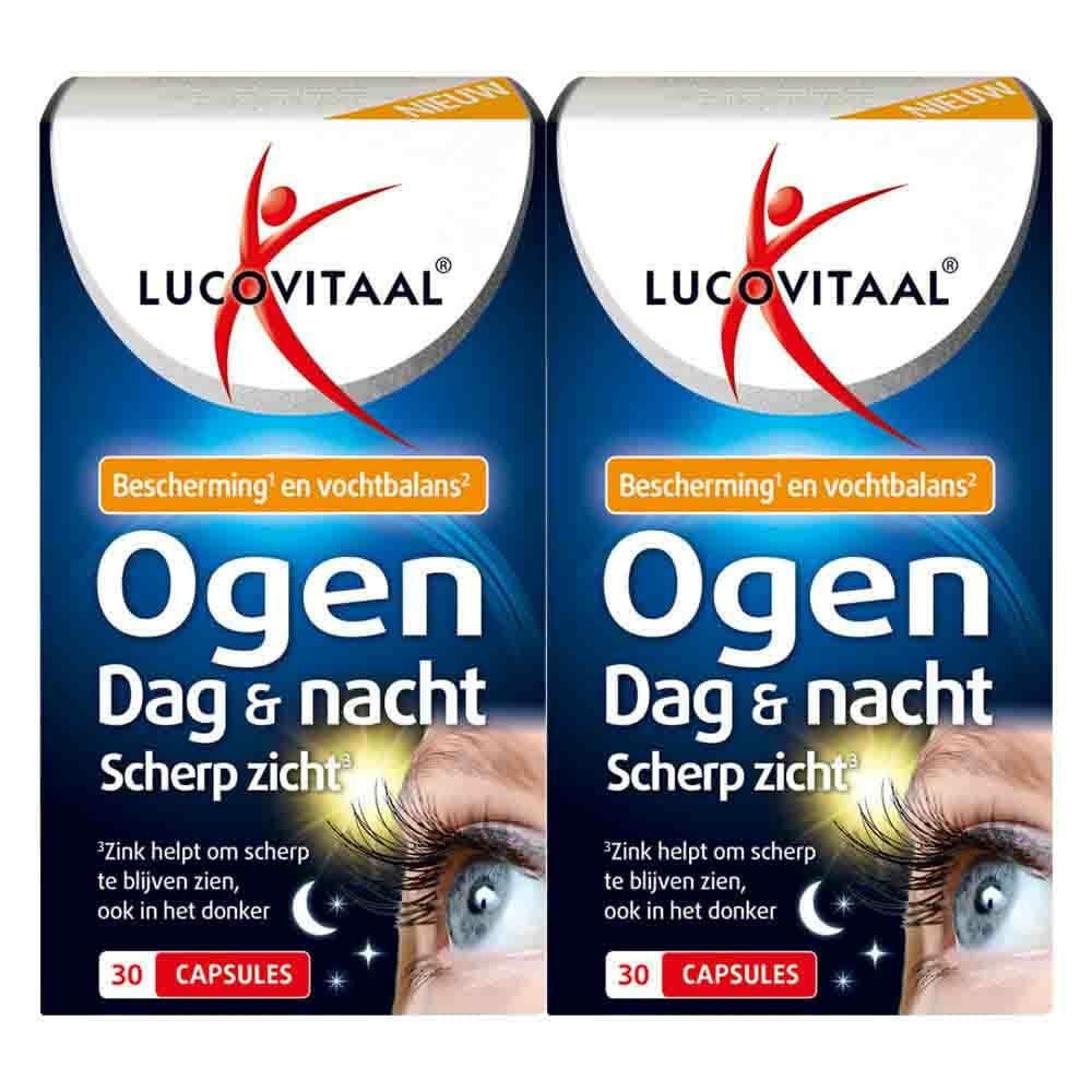 Gratis Verzending: 2x Lucovitaal Ogen Dag&Nacht Scherp Zicht 30 capsules