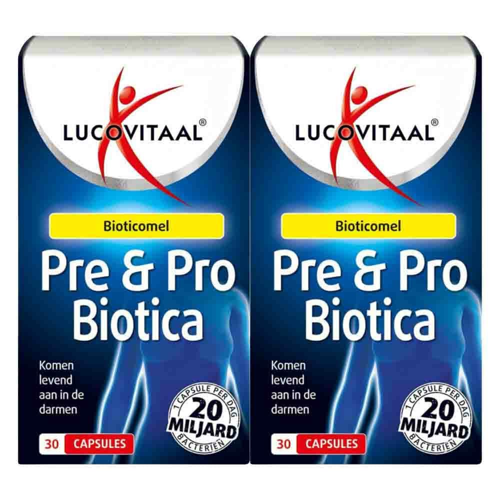 Gratis Verzending: 2x Lucovitaal Pre&Probiotica 30 capsules