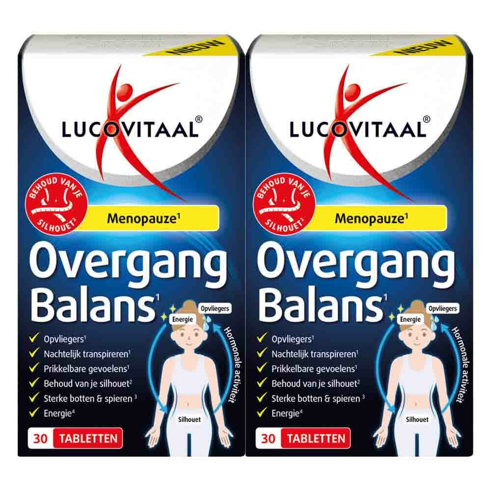 Gratis Verzending: 2x Lucovitaal Overgang Balans 30 tabletten