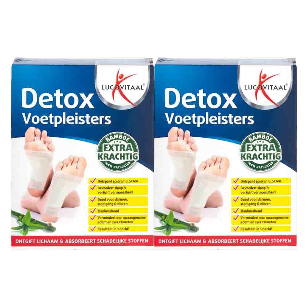 2x Lucovitaal Detox Voetpleisters 10 stuks
