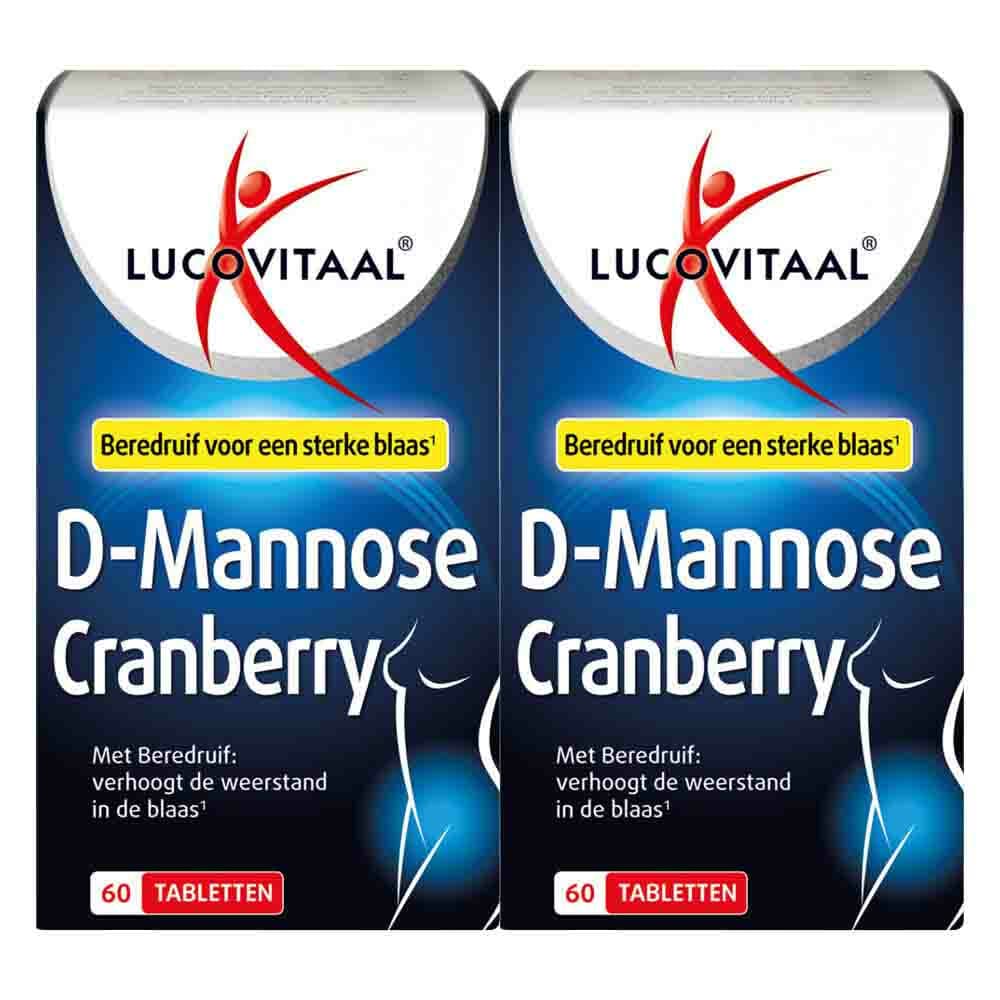 Gratis Verzending: 2x Lucovitaal D-Mannose Cranberry Blaasfunctie 60 tabletten