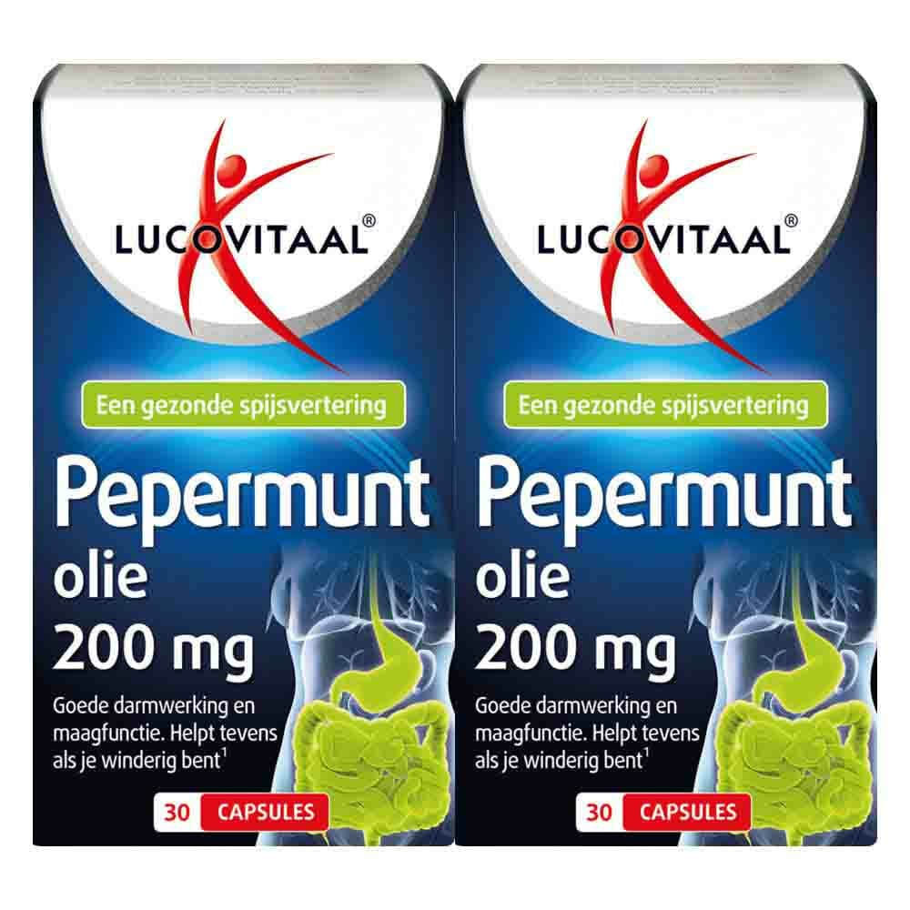 Gratis Verzending: 2x Lucovitaal Pepermuntolie 30 capsules