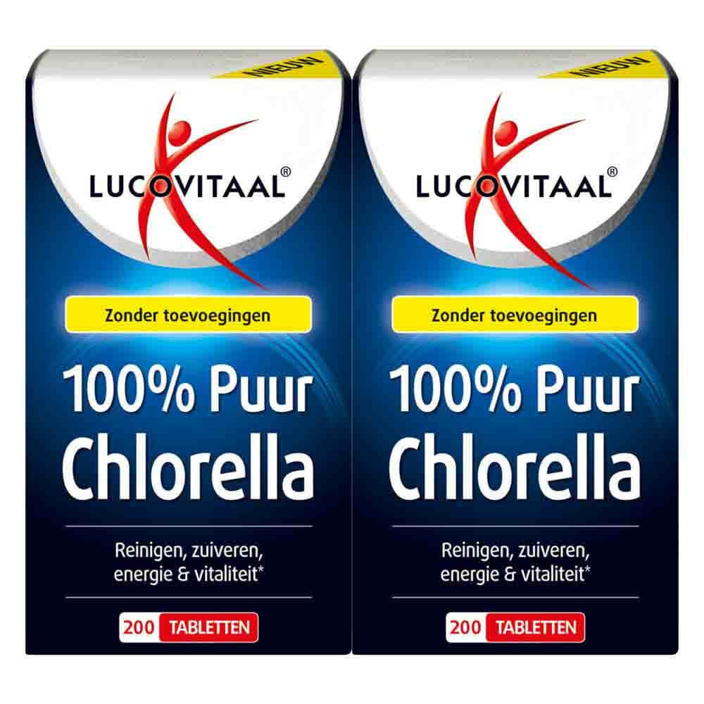 Gratis Verzending: 2x Lucovitaal Chlorella Puur 200 tabletten
